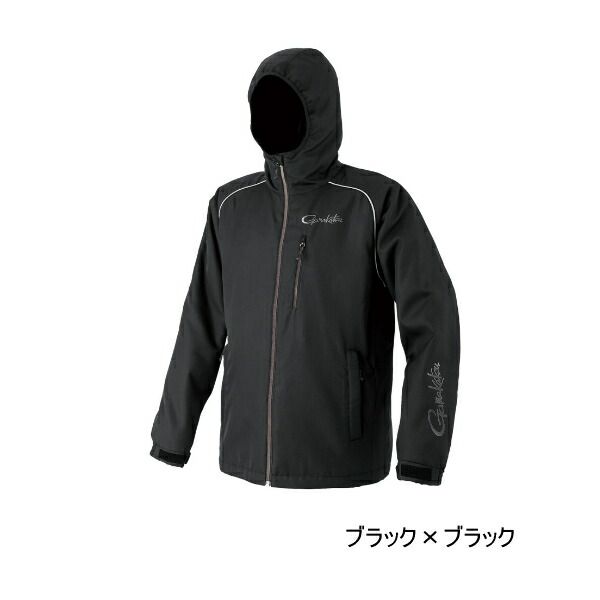 25年10月新商品 がまかつ コアサーモフーディ GM-3796 ブラック×ブラック LLサイズ