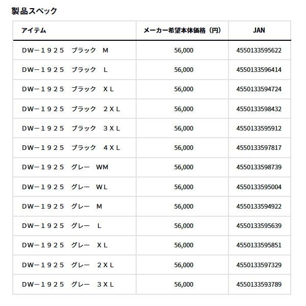 ダイワ ゴアテックス