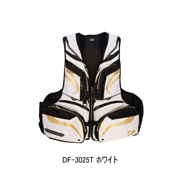 25年10月新商品 ダイワ トーナメント バリアテック R サイバーフロート DF-3025T ホワイト 3XLサイズ