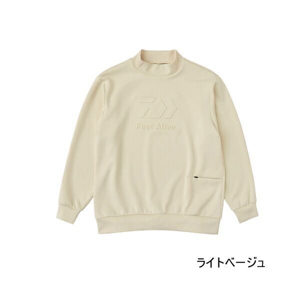25年9月新商品 ダイワ ダンロテック スウェットモックネック DE-8725 ライトベージュ XLサイズ