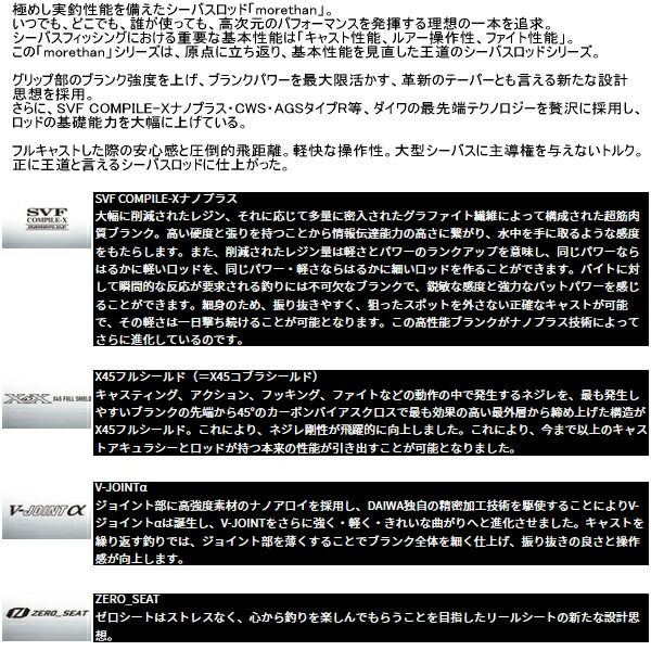 25年 新商品 ダイワ モアザン 86 ML J 仕舞寸法 133 cm