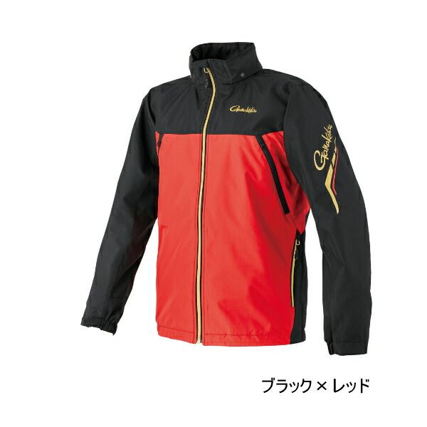 25年 新商品 がまかつ ウィンドブレーカー GM-3792 ブラック×レッド LLサイズ