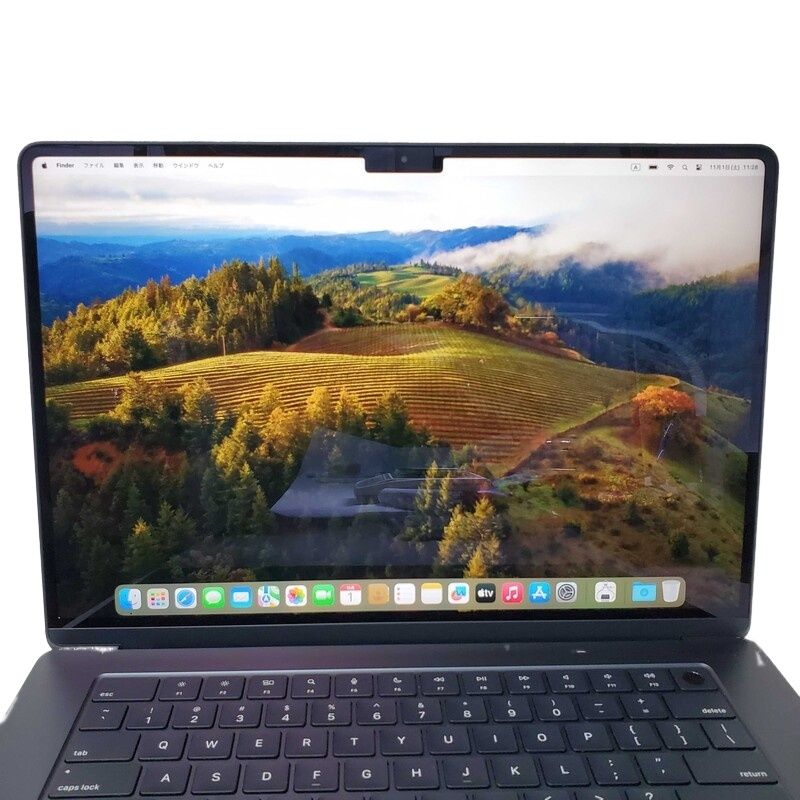 Apple MacBook Air 2025 15インチ MRYU3JA A M3 8GB SSD 256GB ミッドナイト 充放電回数2回 ノートパソコン 動作 済 32510K294