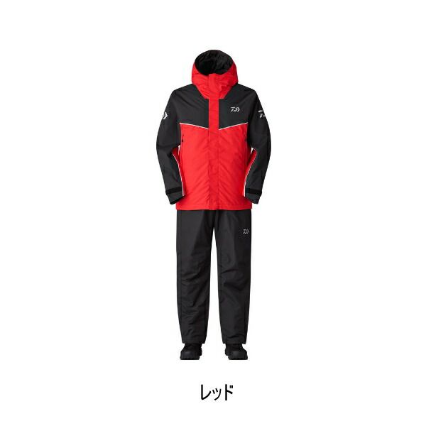 25年10月新商品 ダイワ レインマックス R ハイロフトウインタースーツ DW-3425 レッド Lサイズ
