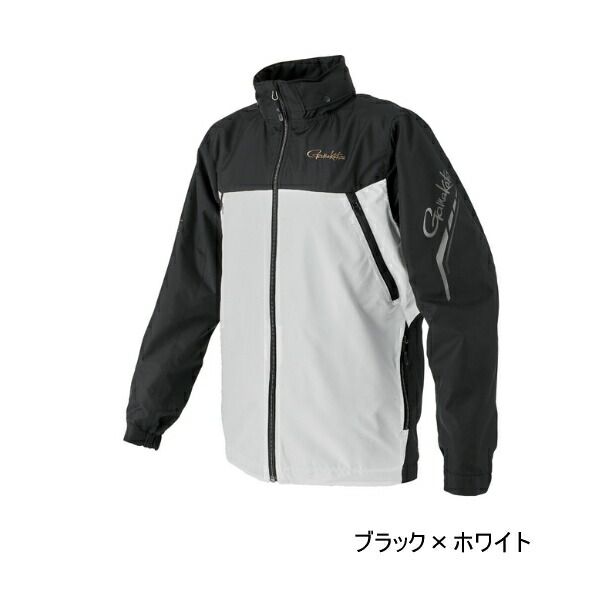 25年10月新商品 がまかつ ウィンドブレーカー GM-3792 ブラック×ホワイト 3Lサイズ