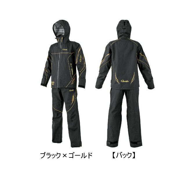 25年10月新商品 がまかつ アルテマシールドプロオールウェザースーツ GM-3798 ブラック×ゴールド Mサイズ