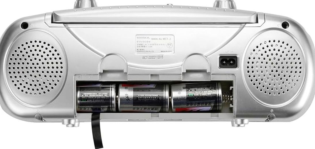 I345 🌈 未使用品！ WINTECH ダブルラジカセ [ワイドFM対応] WCT-2