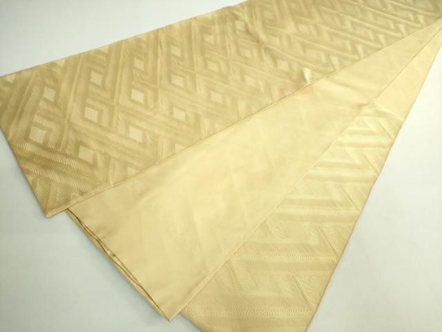 平和屋本店■最高級　人間国宝　北村武資　繧繝織　組井筒　六通柄袋帯　卵色地　逸品　DZAB1461kh5 平和屋本店□最高級 人間国宝 北村武資 繧繝織 組井筒 六通柄袋帯 卵色