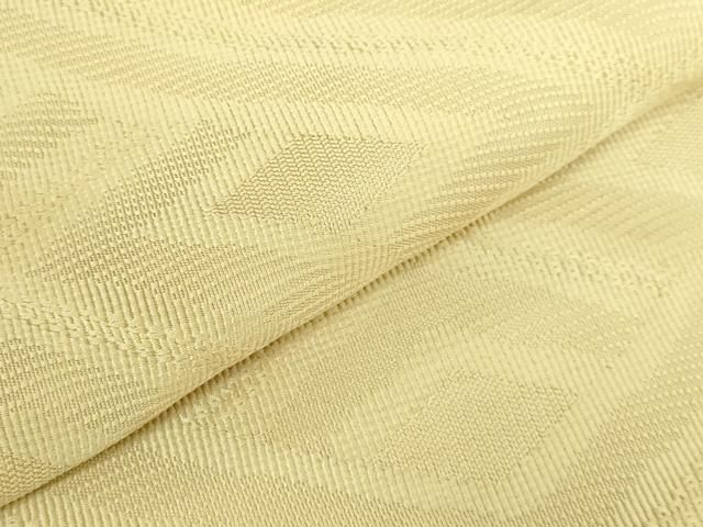 平和屋本店□最高級 人間国宝 北村武資 繧繝織 組井筒 六通柄袋帯 卵色