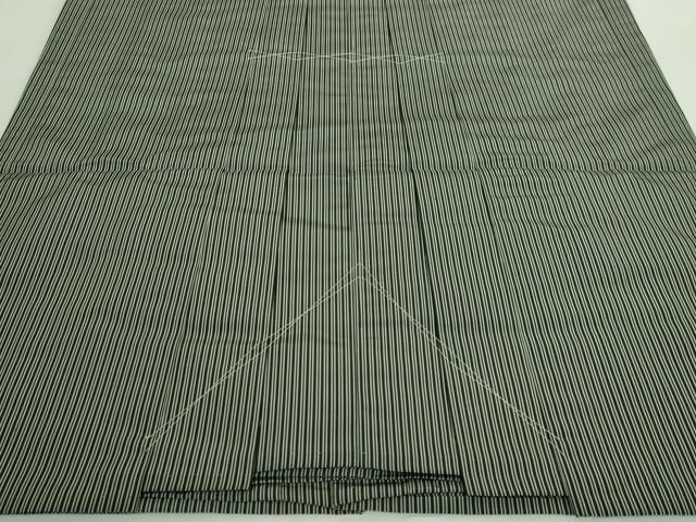 平和屋本店□極上 男性 人間国宝 甲田綏郎 精好仙台平 行灯袴 縞 逸品  