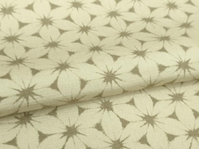 平和屋本店■極上　染織の名門　しょうざん  生紬　花繋ぎ　反端付き　逸品　DZAB1556kh5 平和屋本店□極上 染織の名門 しょうざん 生紬 花繋ぎ 反端付き 逸品