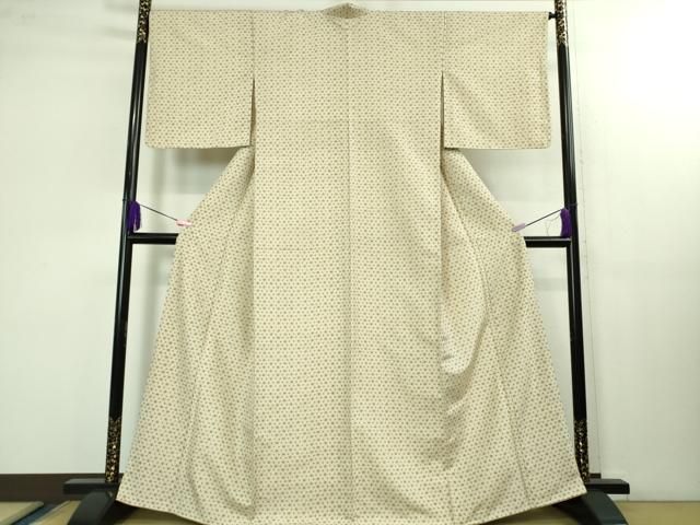 平和屋本店■極上　染織の名門　しょうざん  生紬　花繋ぎ　反端付き　逸品　DZAB1556kh5 平和屋本店□極上 染織の名門 しょうざん 生紬 花繋ぎ 反端付き 逸品