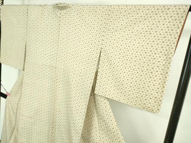 平和屋本店□極上 染織の名門 しょうざん 生紬 花繋ぎ 反端付き 逸品