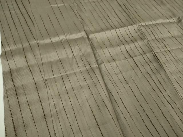 平和屋本店□極上 男性 紬・長襦袢(袷)セット 枯色地 逸品 DZAB1581kh5