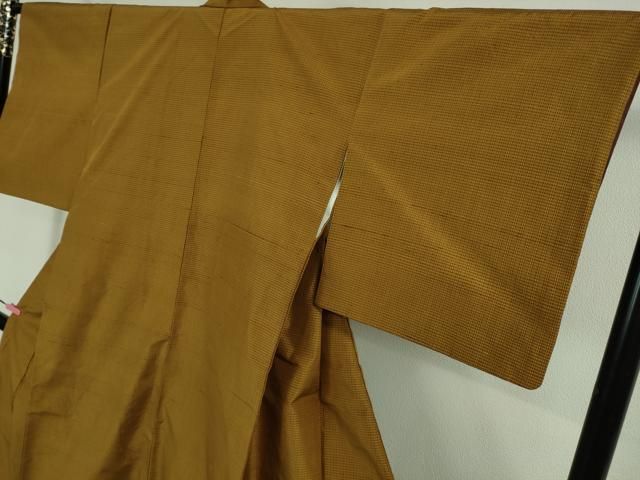 平和屋本店□極上 無形文化財 本場黄八丈 近藤傳 草木染 手織 紬 染色