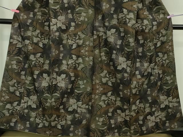 古代染色純泥染 草葉文