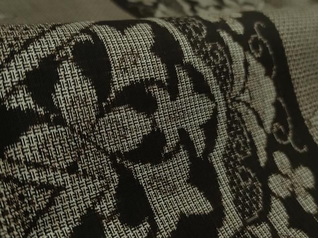 平和屋本店□極上 本場大島紬 割り込み絣 正倉院花文 逸品 DZAB1655kh5