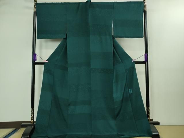 平和屋本店 上 重要無形文化財 人間国宝 中村勇二郎 人間国宝 初代 六谷梅軒 江戸小紋 古代菊 寄せ小紋柄 ロング丈 DZAB1746kh5