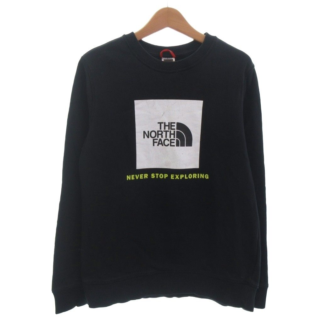 THE NORTH FACE ブラック トレーナー 160 356 ノースフェイス プル