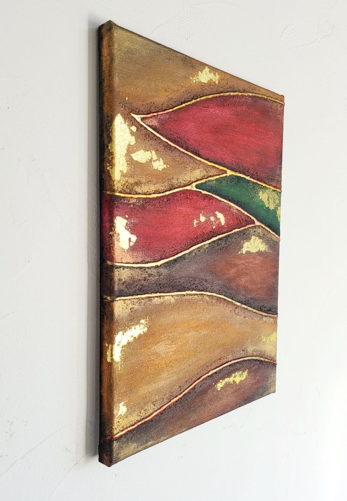 カルテット- 抽象画 24×33㎝ キャンバス F4号 原画のみ 一点物