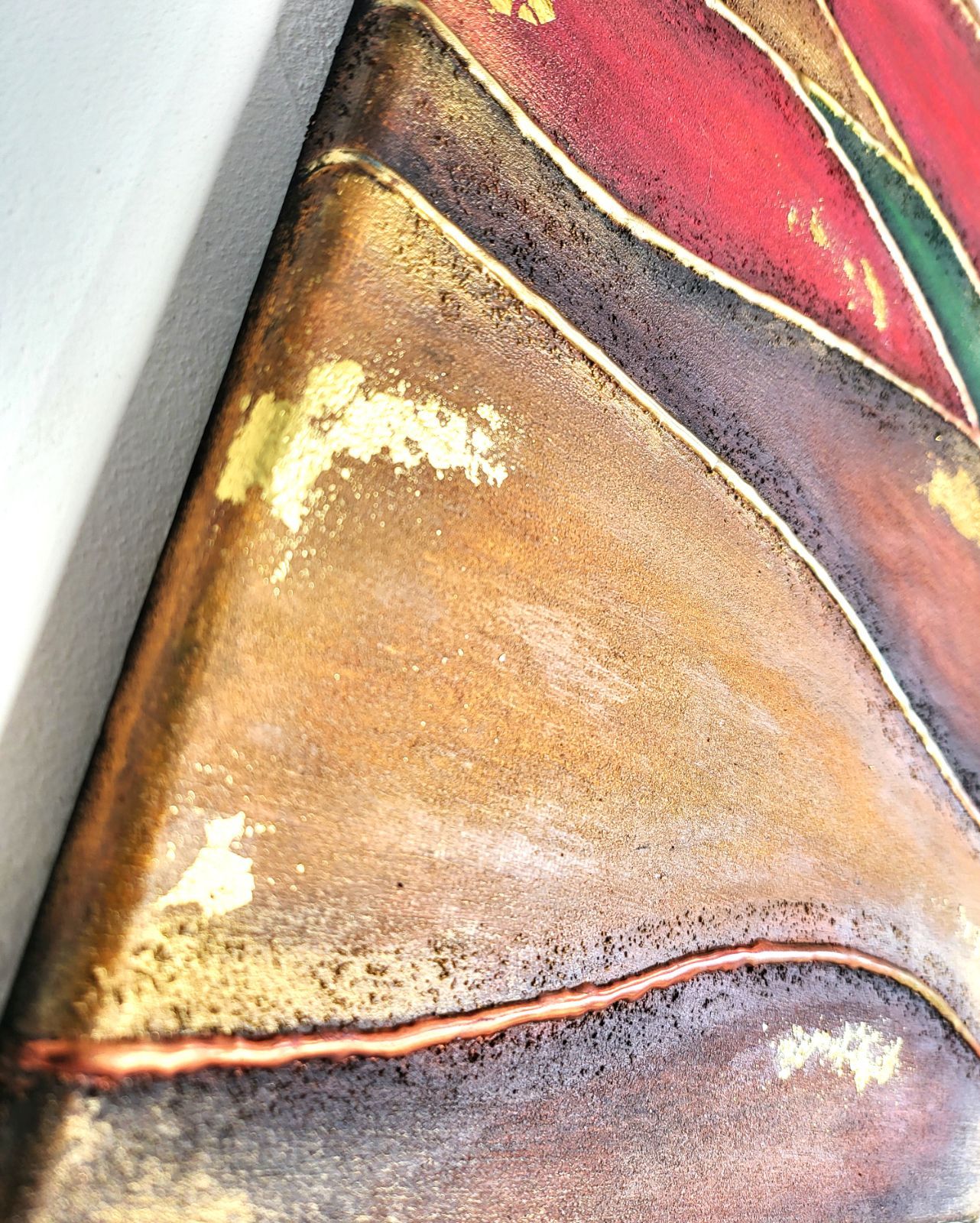 カルテット - 抽象画 24×33㎝ キャンバス F4号 原画1点のみ モダン画