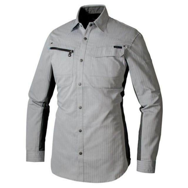 種類7：003シルバーグレー/5L(+1100円） AZ-30635 アイトス 長袖シャツ