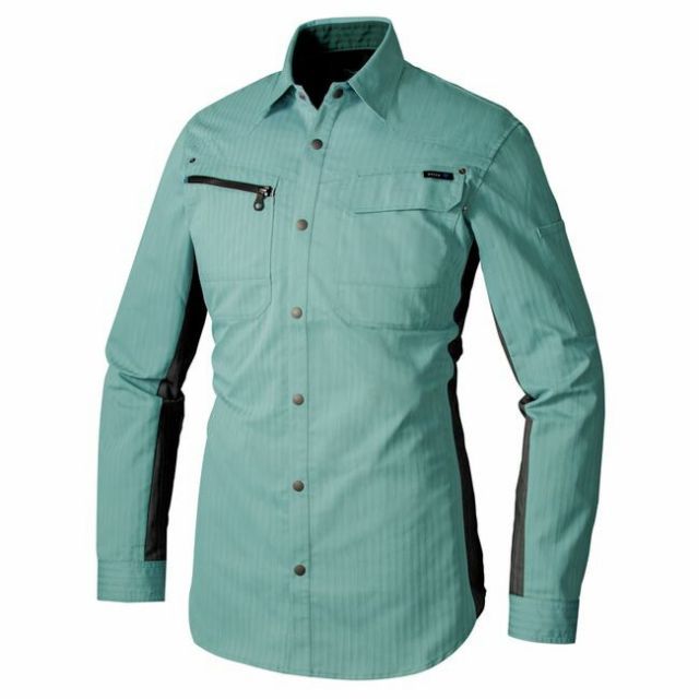 種類7：003シルバーグレー/5L(+1100円） AZ-30635 アイトス 長袖シャツ