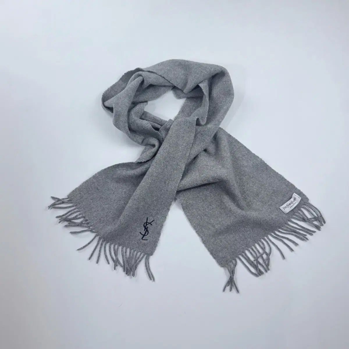 90s YVES SAINT LAURENT イヴ サンローラン ウール マフラー