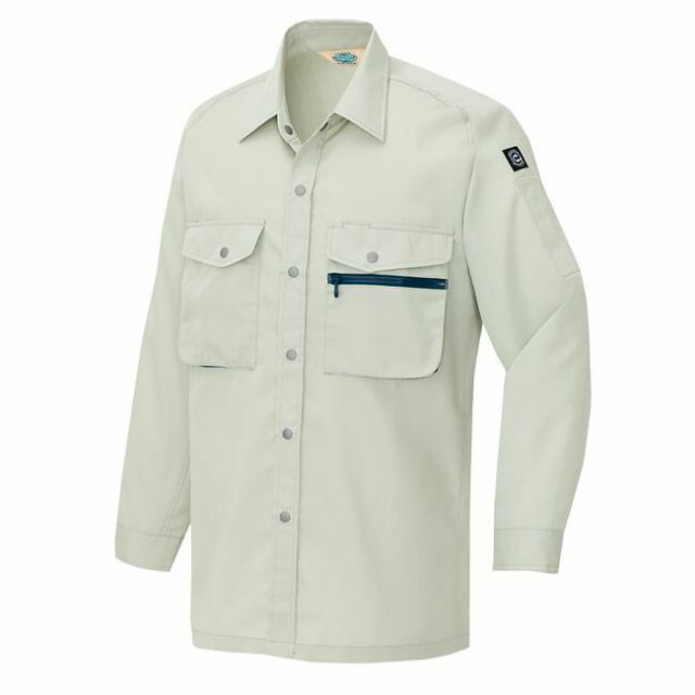 種類19：115オリーブ/3L(+330円） AZ-285 アイトス 長袖シャツ（男女