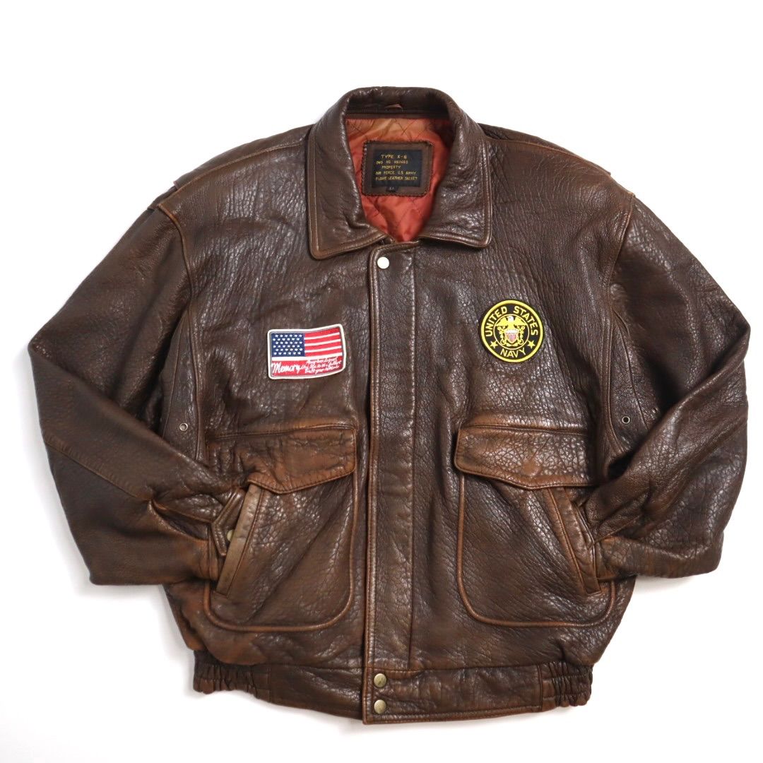 Vintage 80s 90s TYPE G1 A2 レザージャケット フライトジャケット 短