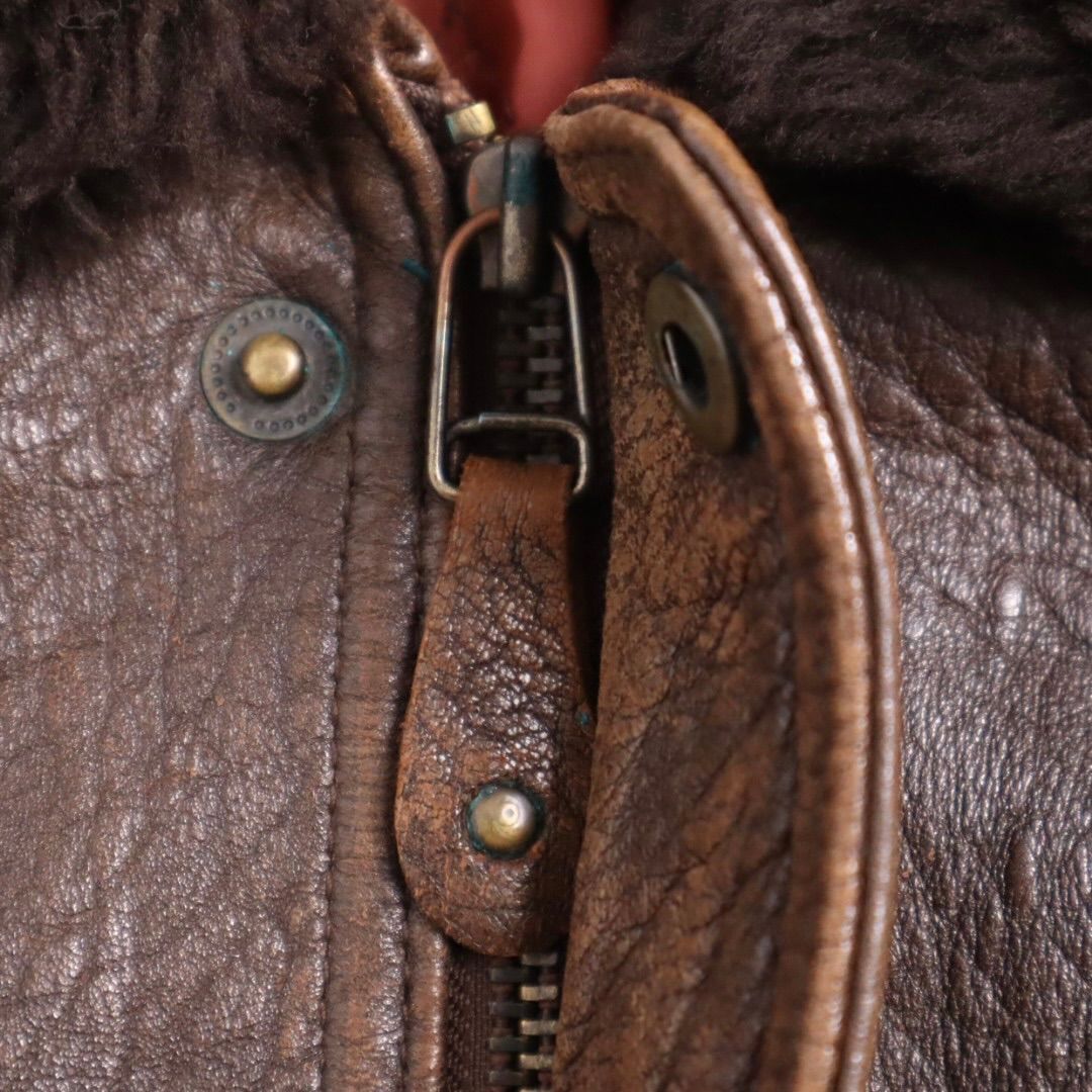 Vintage 80s 90s TYPE G1 A2 レザージャケット フライトジャケット 短