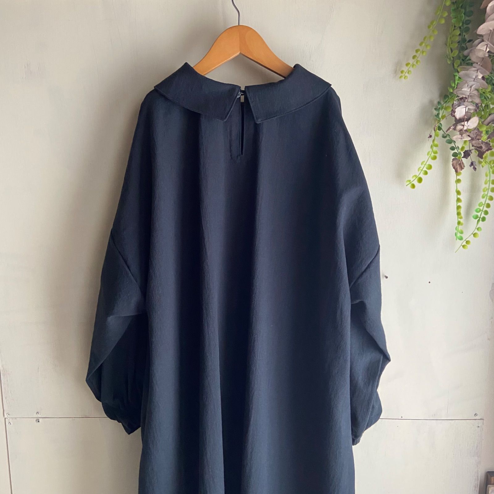 Aラインワンピース ブラック