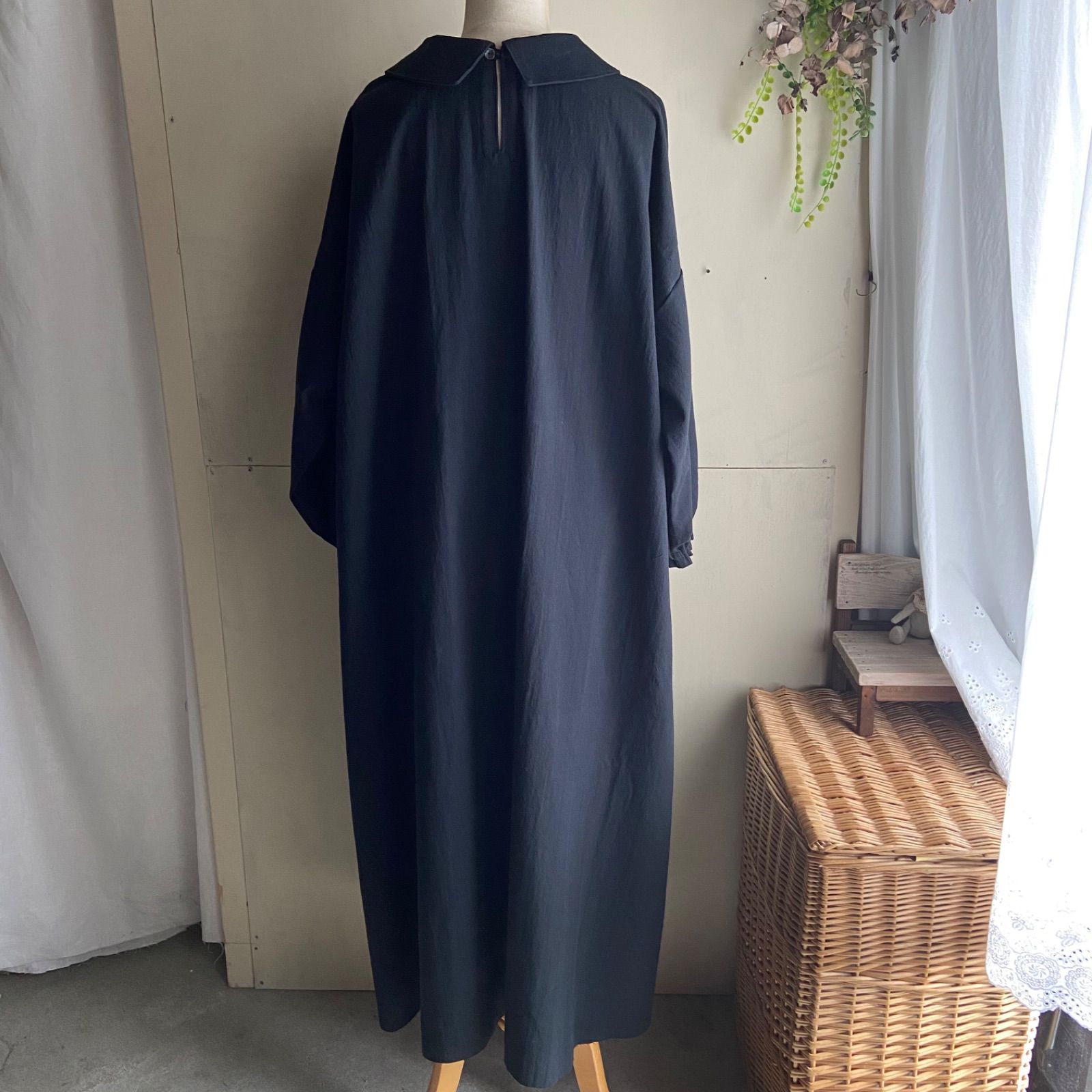 丸襟 Aラインワンピース