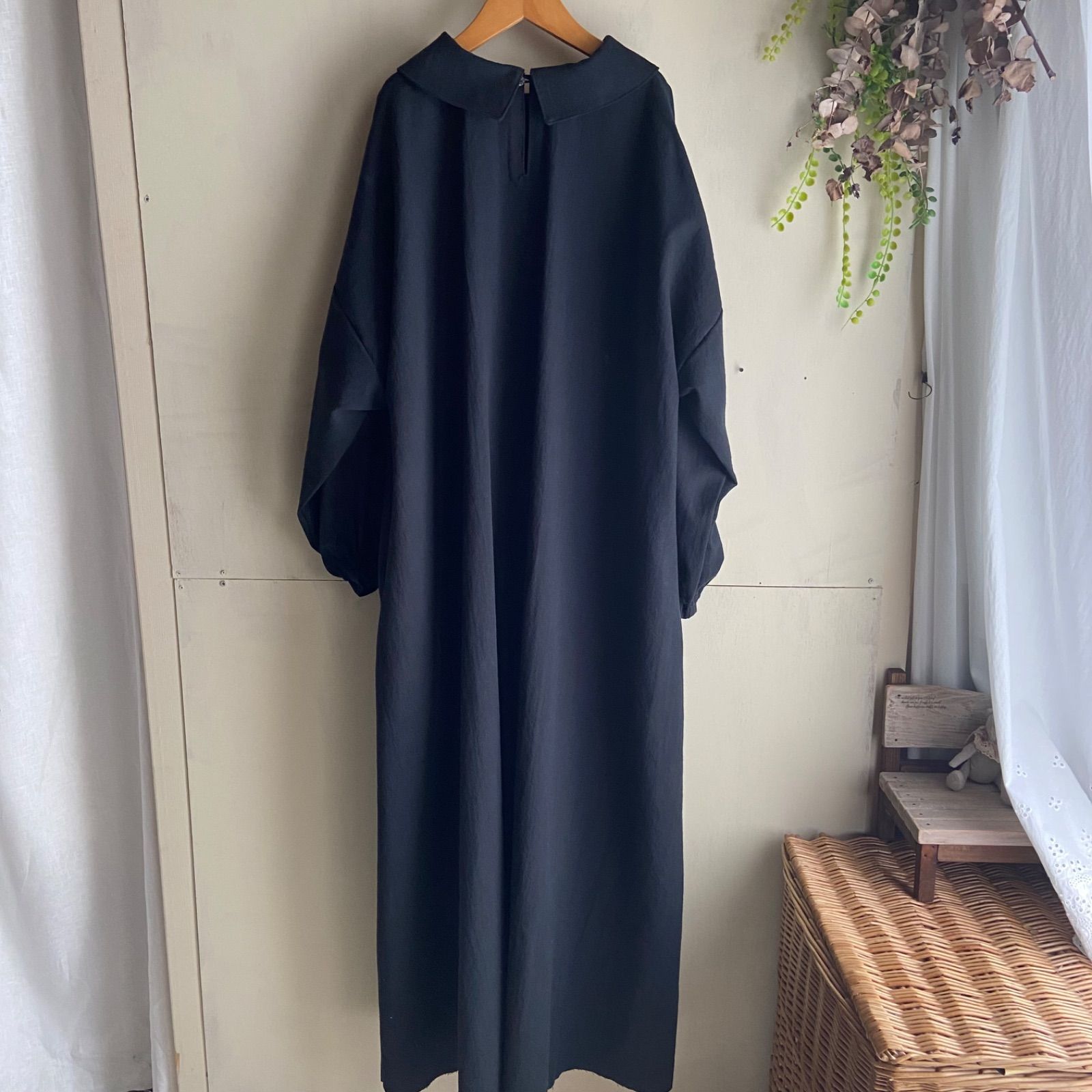 丸襟 Aラインワンピース