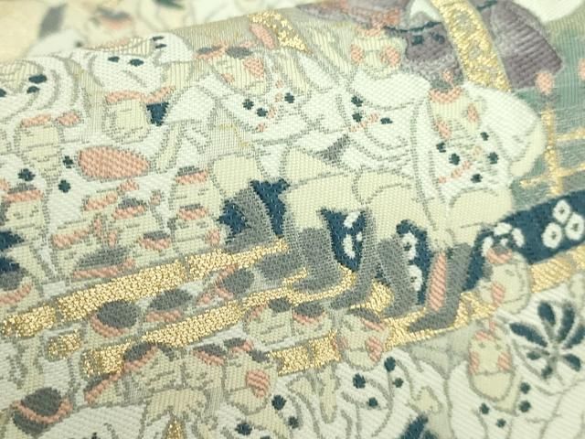 平和屋着物□極上 西陣 とみや織物謹製 とみや帯 六通柄袋帯 祝祭 2000