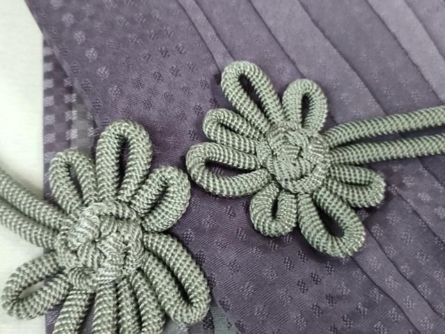 平和屋着物□極上 道中着 ショール付き ロング丈 舞花文 京都きもの