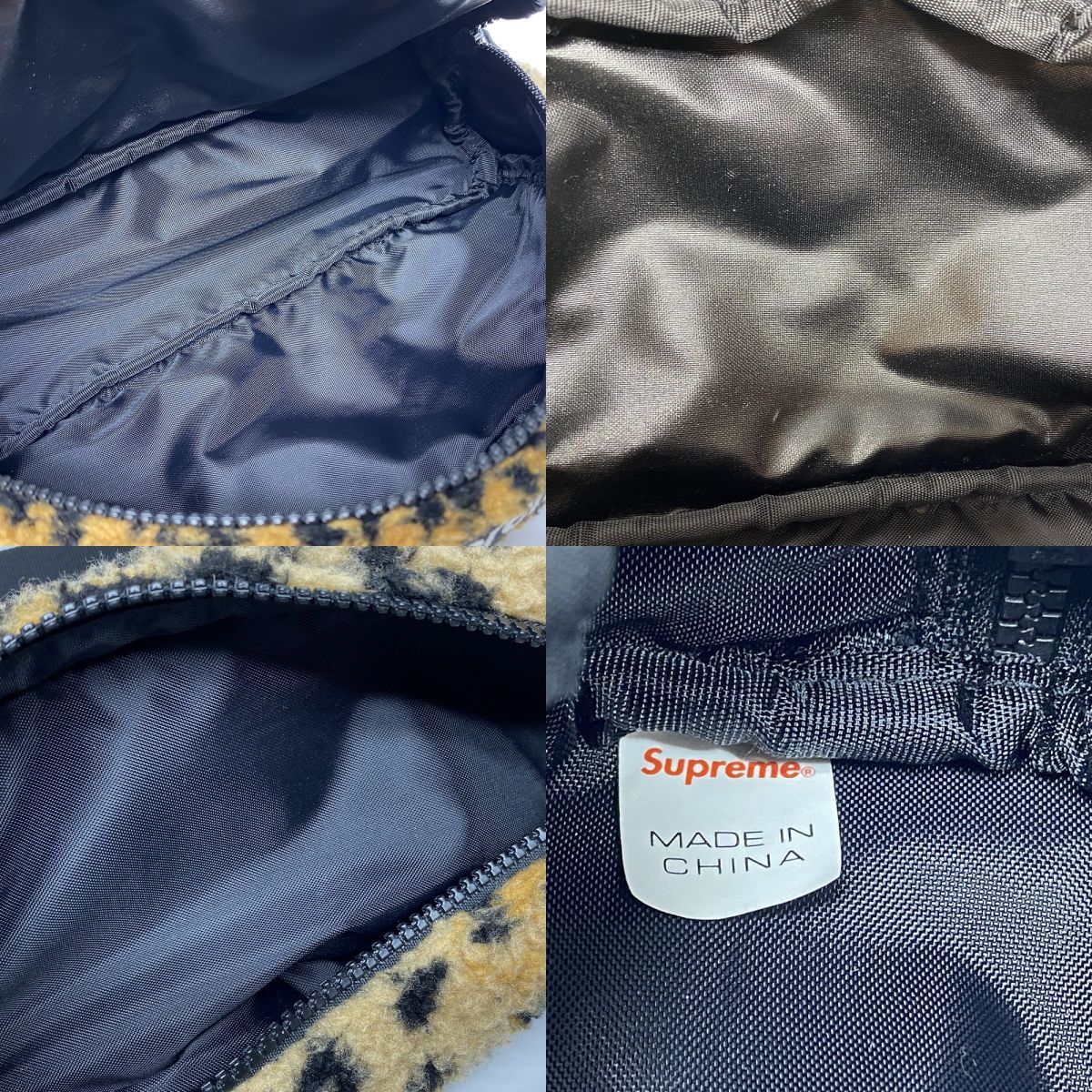 Supreme シュプリーム Leopard Fleece Waist Bag レオパード フリース