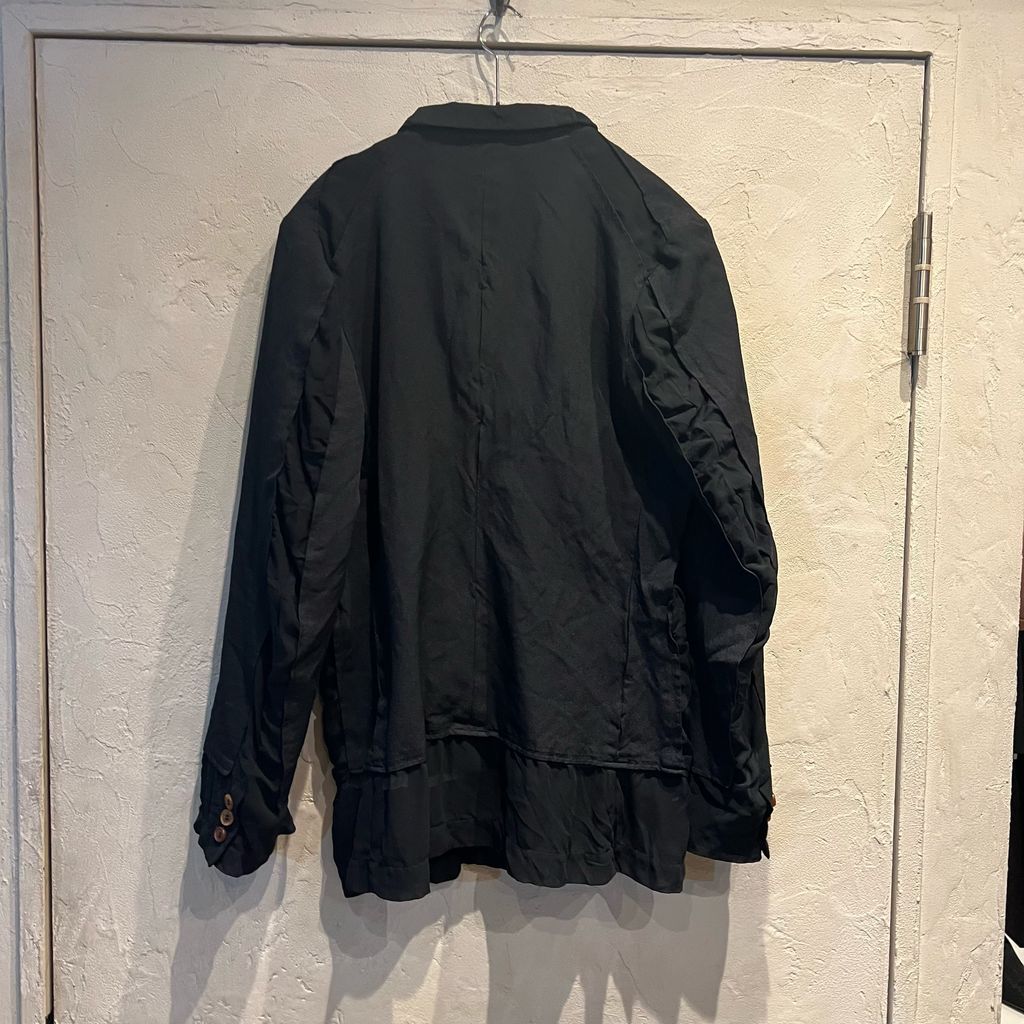 COMME des GARCONS - COMME des GARCONS COMME des GARCONS コムデギャルソンコムデギャルソン 10SS ポリ縮絨 再構築 3B テーラードジャケット ブラック レディース RE-J010 COMME des GARCONS COMME des GARCONS コムデギャルソン コムコム 10SS