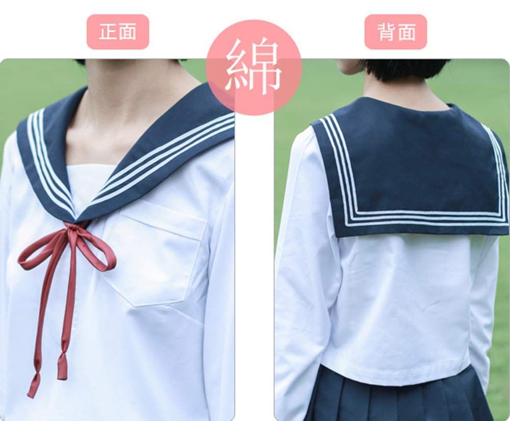 Somnus258 HL 超大きい 10XLまで 3点セット 女装対応 メンズ 男性 セーラー服 JK 制服 長袖 ネクタイ ミニ スカート コスプレ 学園祭 文化祭 仮装 コスチューム 女子高生 ハロウィン 女子 高校 変装