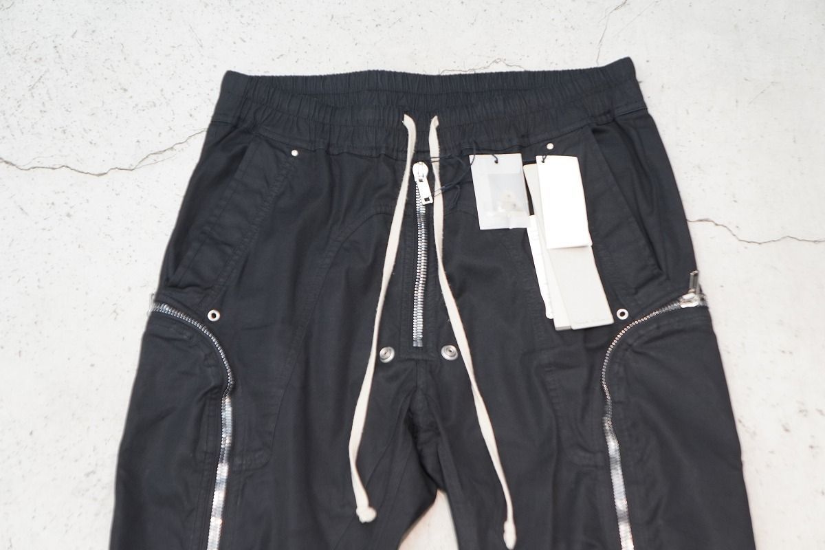 正規 20 SS Rick Owens リックオウエンス BAUHAUS CARGO バウハウス カーゴ パンツ -TE 黒50 1025 P