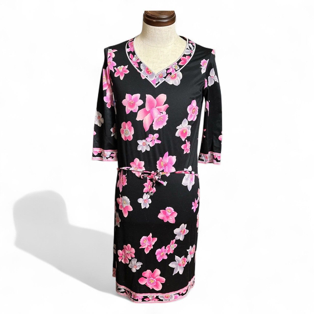 LEONARD Floral Print Cotton TUNIC Onepiece レオナール チュニック