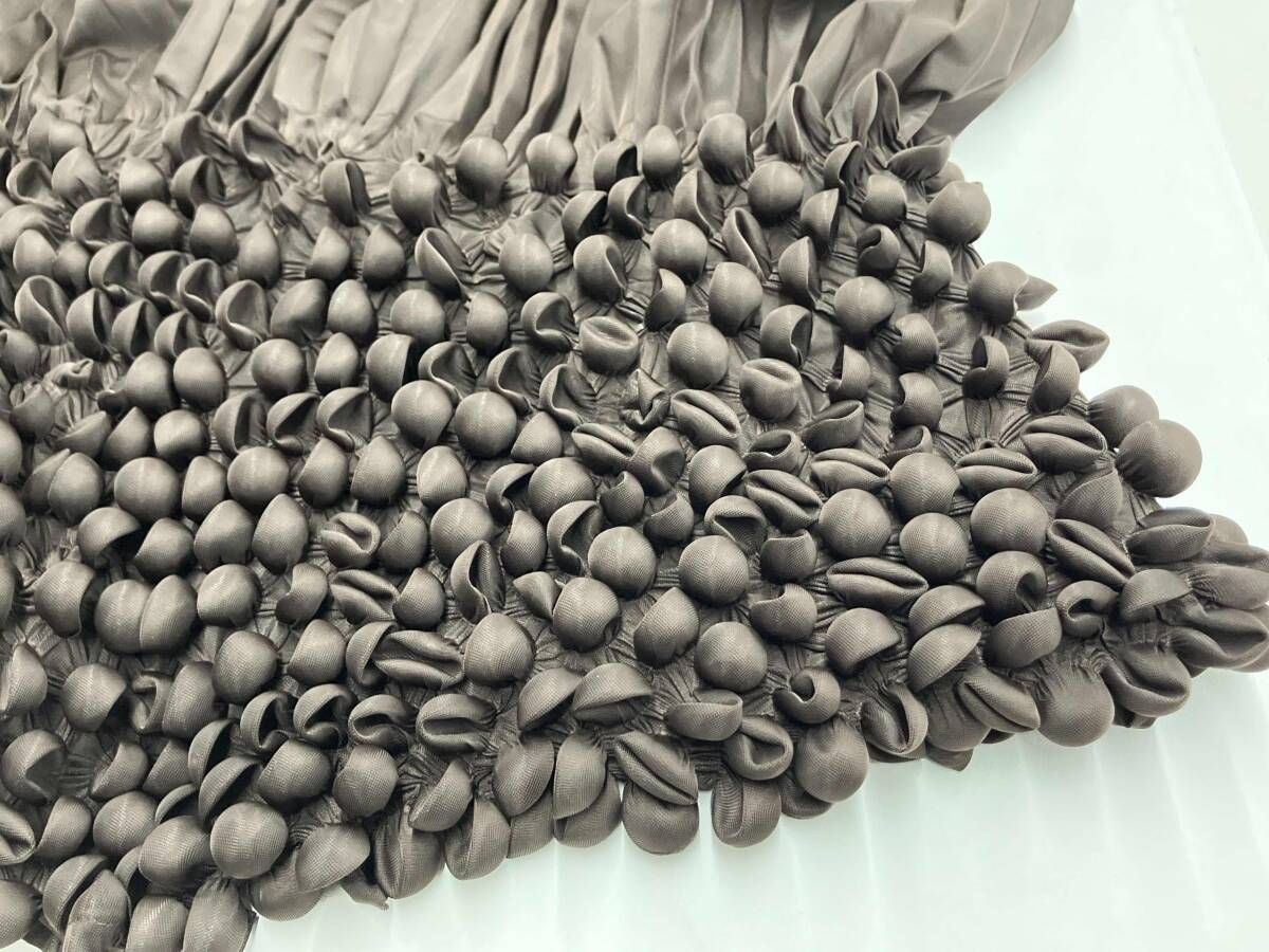 ISSEY MIYAKE スカート イッセイミヤケ プリーツスカート ブラウン サイズ2 GULLKHAN_COM