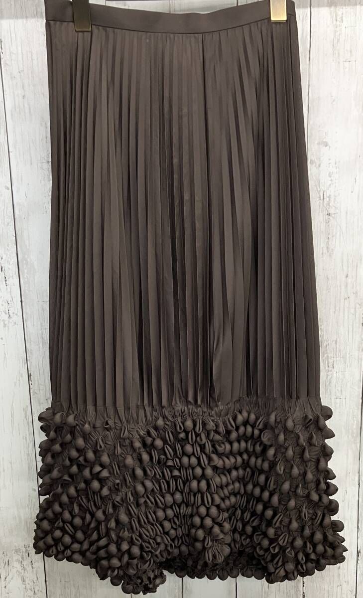 ISSEY MIYAKE スカート イッセイミヤケ プリーツスカート ブラウン サイズ2