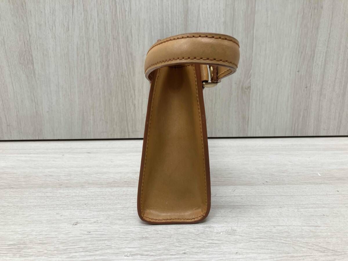 持ち手なしバッグ オーカー系