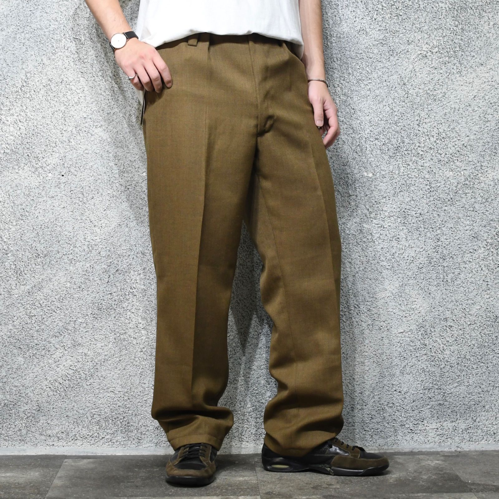 古着 イギリス軍 no2 ドレスパンツ バラックパンツ スラックス タックパンツ