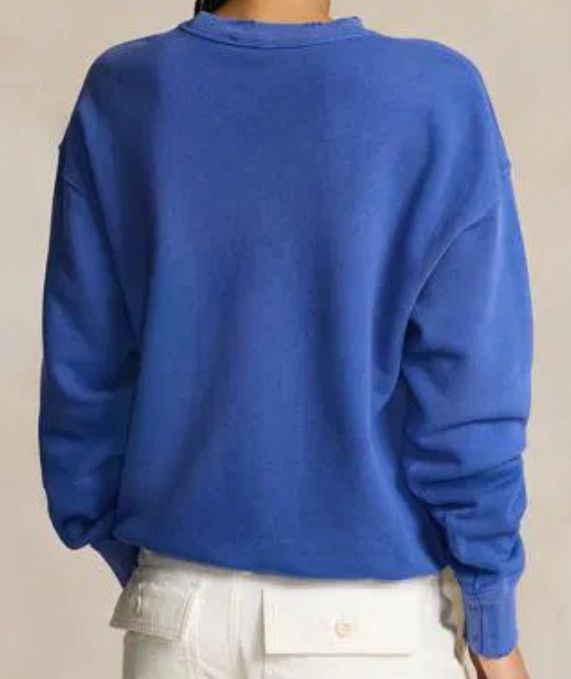  POLO RALPH LAUREN ポロ ラルフローレン フレンチテリー グラフィック クルーネック SURF TEAM スウェットシャツ レディーストレーナー ダメージ加工 トレーナー スウェット トップス