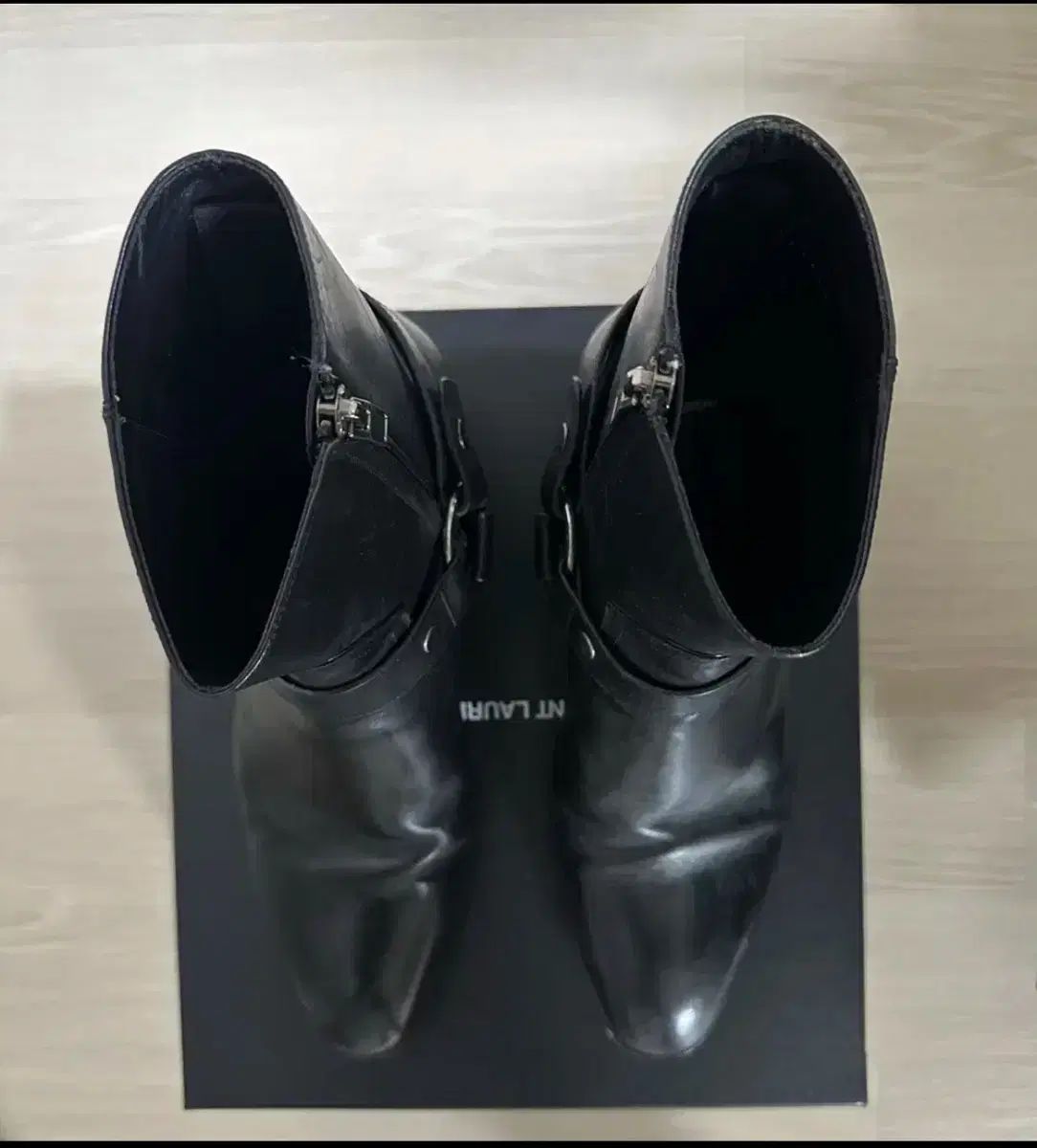 Saint Laurent サンローラン ハーネス チェルシーブーツ 44 ブラック バイカー ブーツ