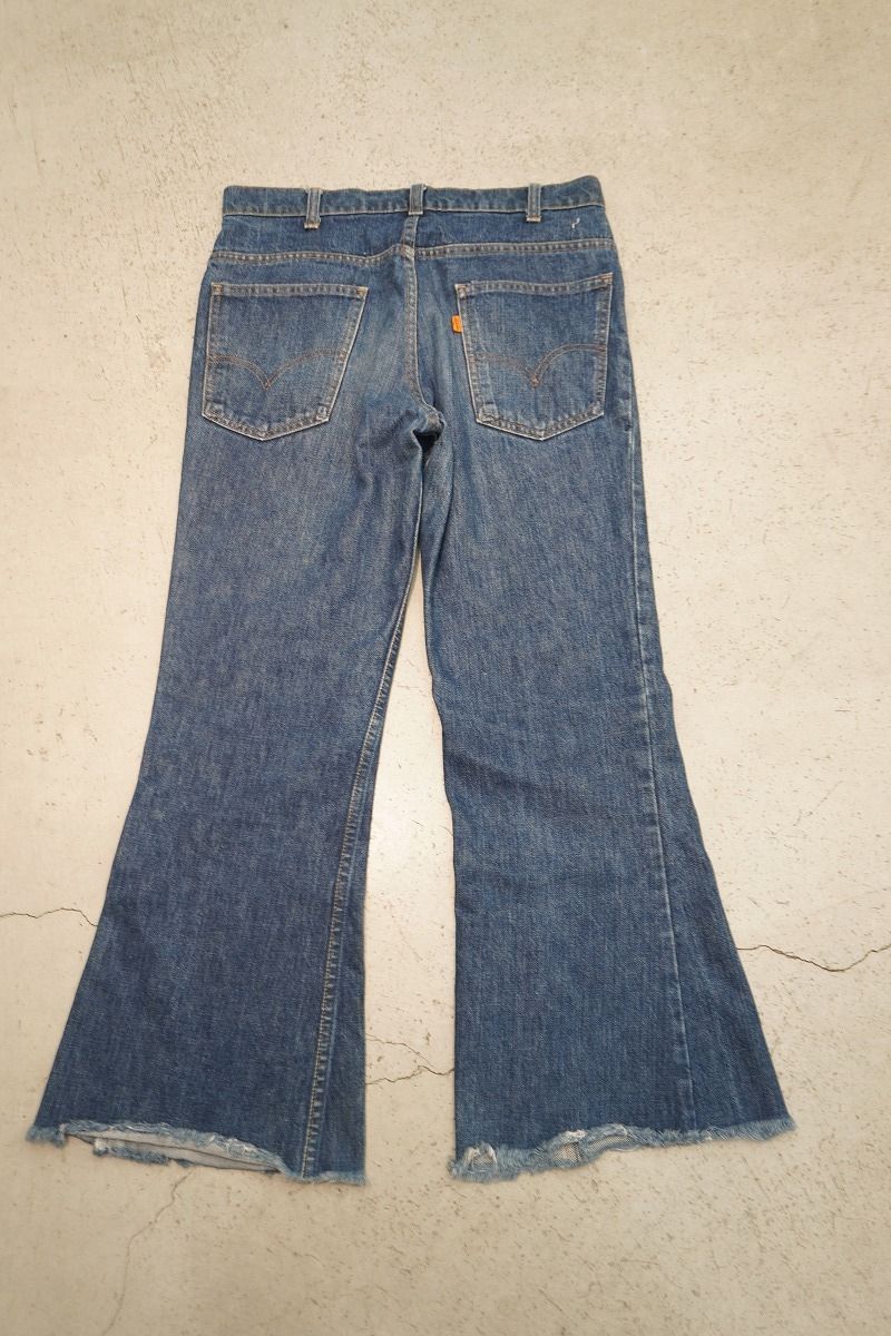 70S Levi's リーバイス 684-0217 フレア デニム ビッグベル オレンジ