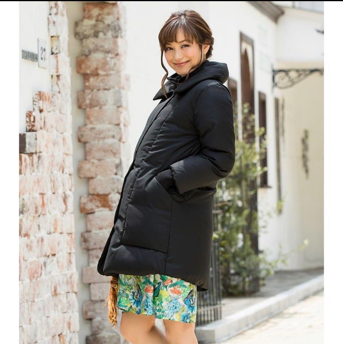 スウィートマミー10 SJ-2037 Mサイズ BLACK ブラック 黒 80 ポリエステル 20 レーヨン中綿 90 ダウン 10 フェザー裏地 ポリエステル Sweet Mommy