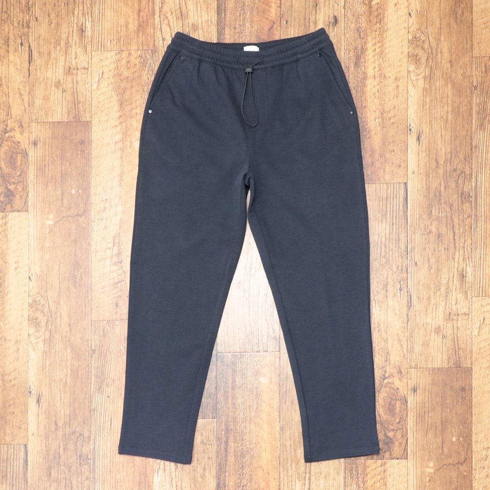 25 AW GAUDI Lサイズ イージーパンツ 裏起毛 4 WAYストレッチ テーパード メンズ 紳士 ガウディ 紺 ネイビー mc 437